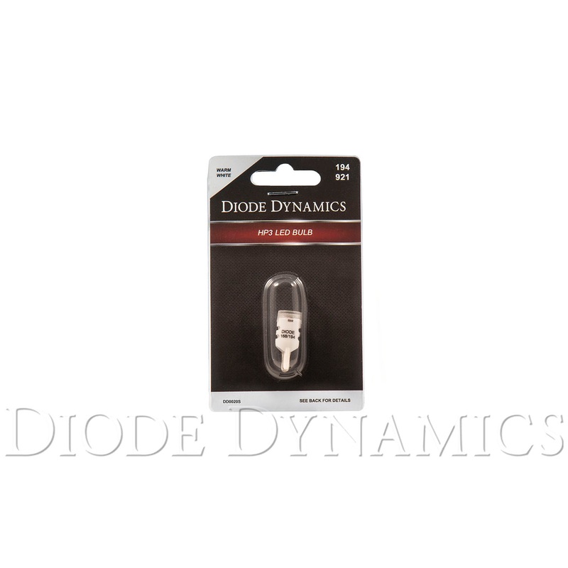 194 LED Bulb HP3 LED Warm White Short Single Diode Dynamics