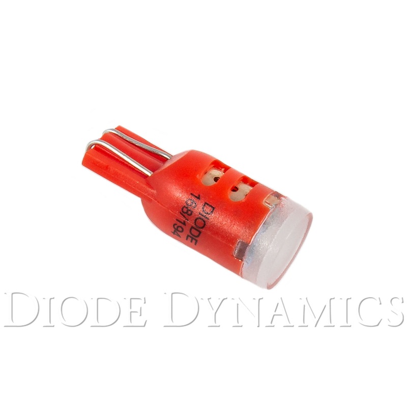 194 LED Bulb HP5 LED Red Short Single Diode Dynamics