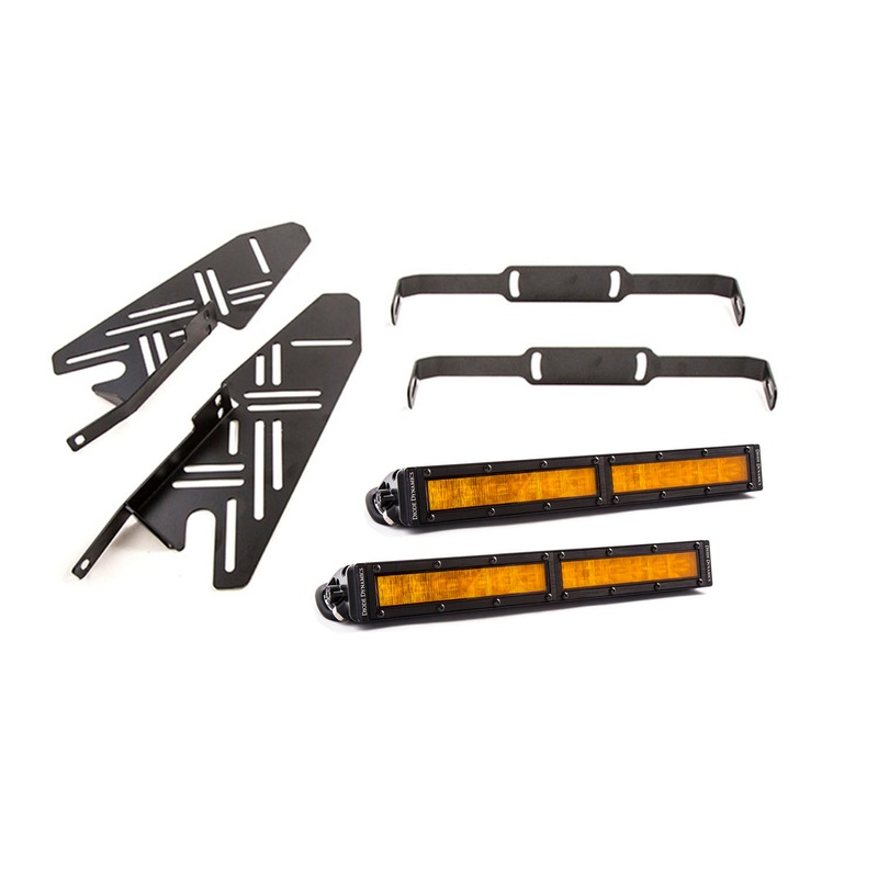 2017-2019 Ford Raptor SS Fog Kit 12.0 Inch Amber Wide Diode Dynamics