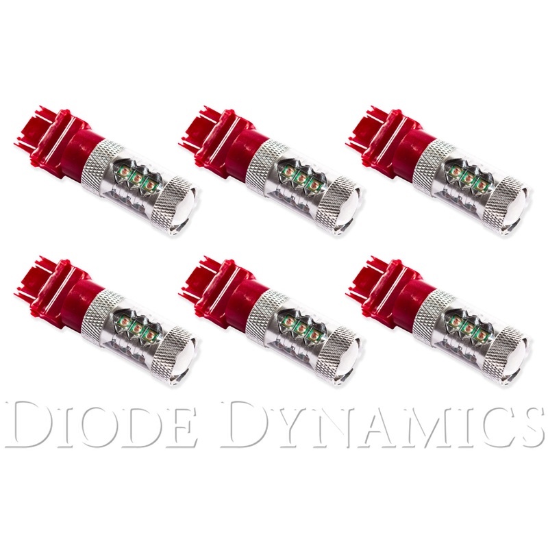 3157 LED Bulb XP80 LED Red Set of 6 Diode Dynamics