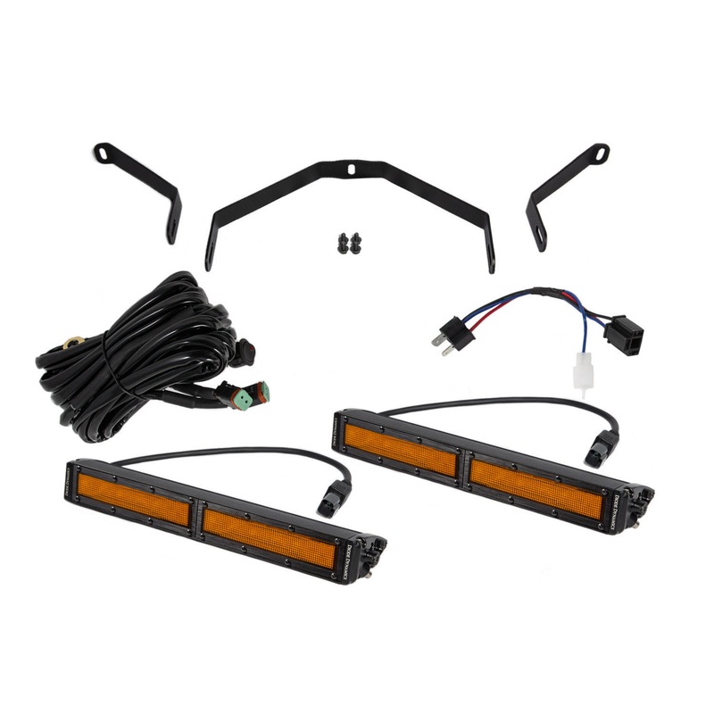 Tundra 12 Inch LED Driving Light Kit Amber Flood Diode Dynamics
