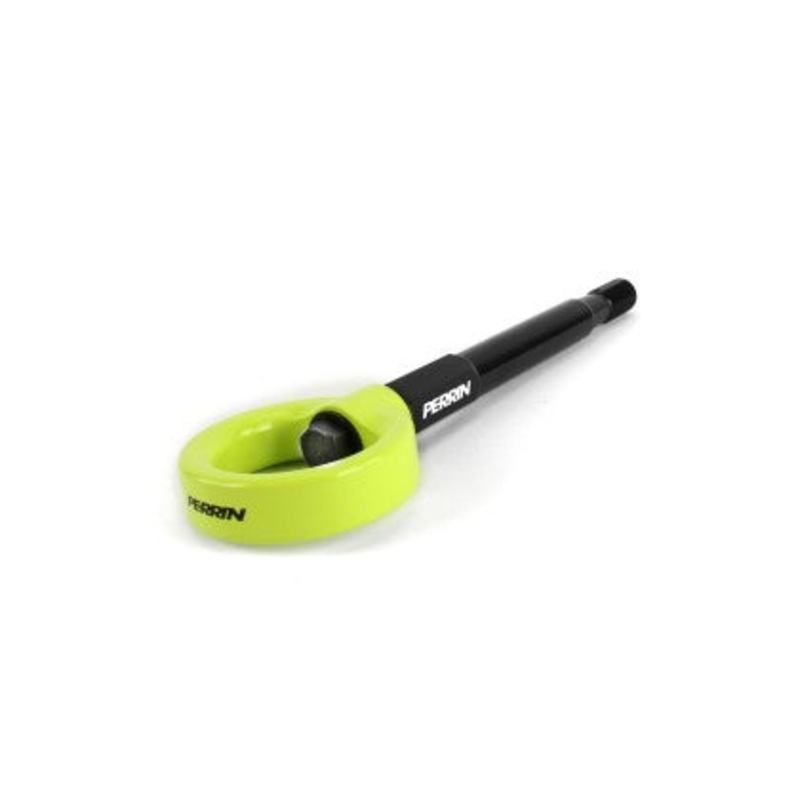 Perrin 08-14 Subaru WRX/STI Sedan Tow Hook Kit (Rear) – Neon Yellow