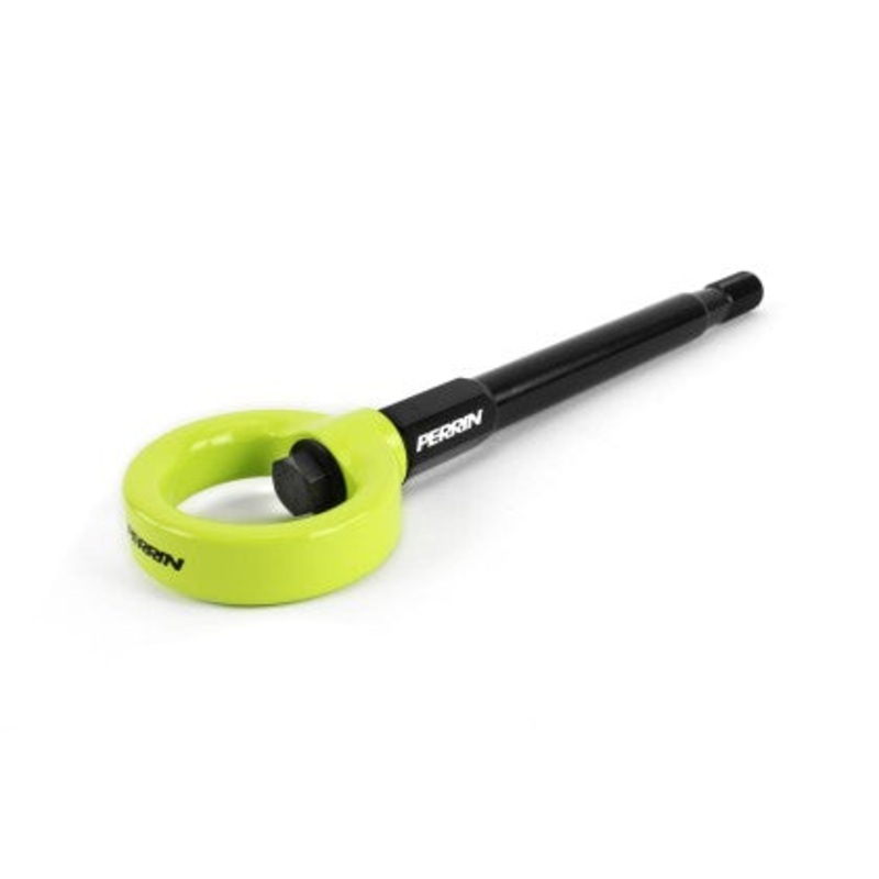 Perrin 08-14 Subaru WRX/STI Tow Hook Kit (Front) – Neon Yellow