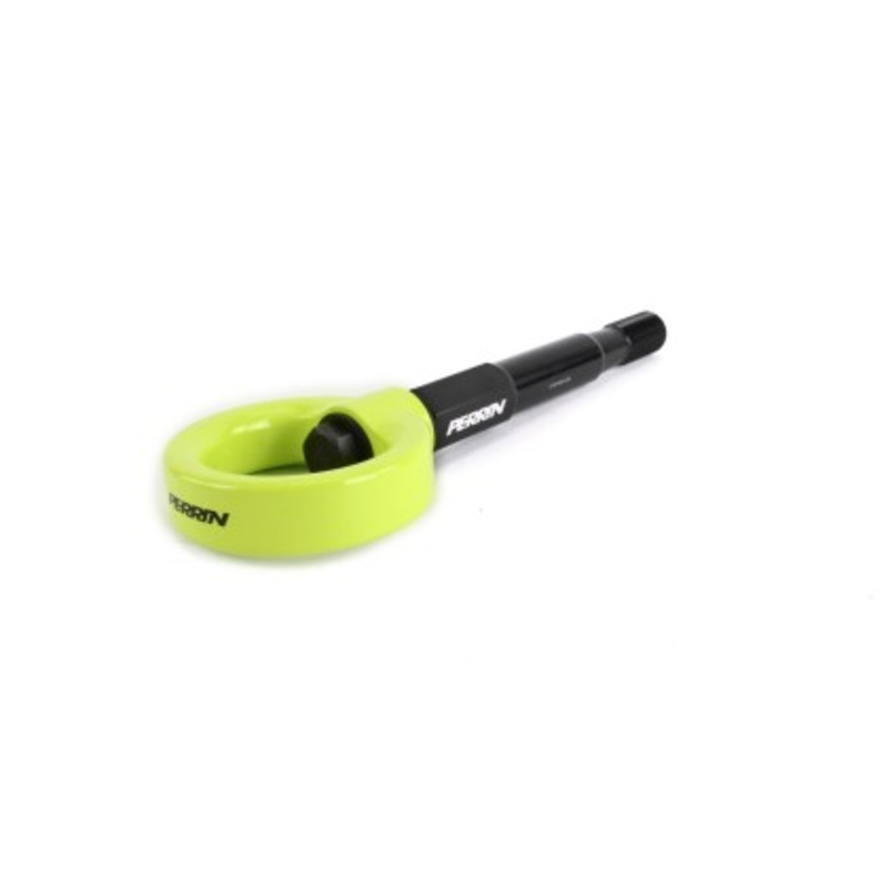Perrin 15-17 Subaru WRX/STI Tow Hook Kit (Front) – Neon Yellow