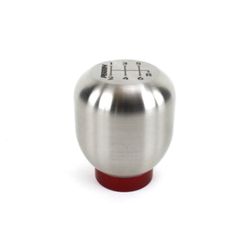 Perrin 17-18 Honda Civic Brushed Stainless Steel Large Shift Knob – 6 Speed