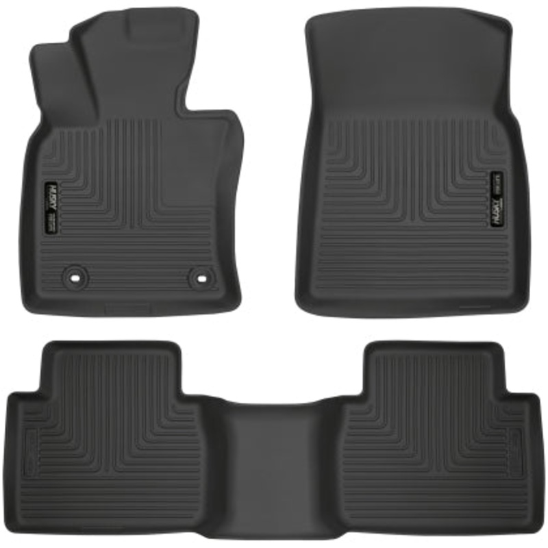 Husky Liners 2018 Toyota Camry Weatherbeater Black Front & 2nd Row Floor Liners