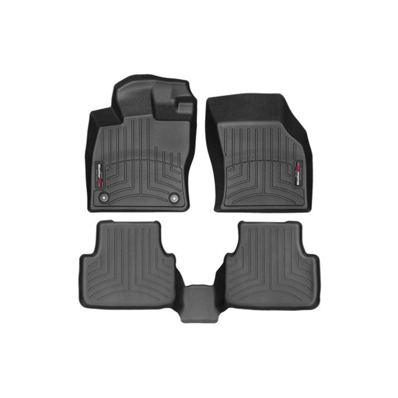 WeatherTech 2019+ Volkswagen Jetta Front and Rear FloorLiners – Black (Automatic Trans Only)