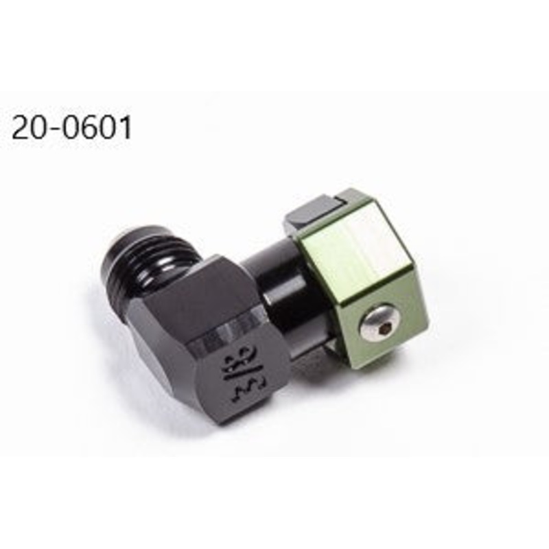 Radium Engineering  3/8in SAE Female to 6AN Male, Low Profile Elbow