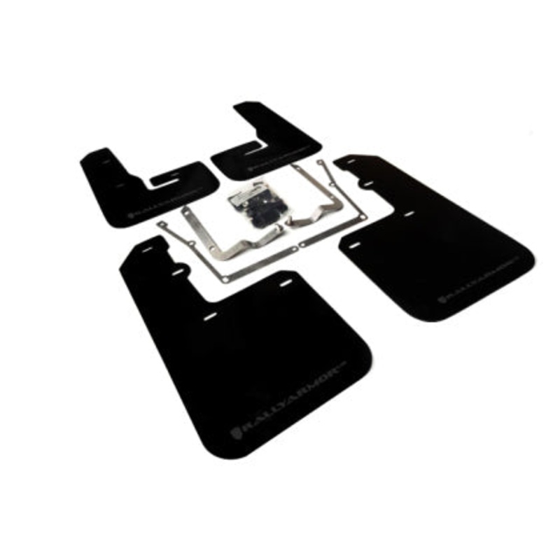Rally Armor 2015-2017 VW Jetta MKVII UR Black Mud Flap w/ Grey Logo