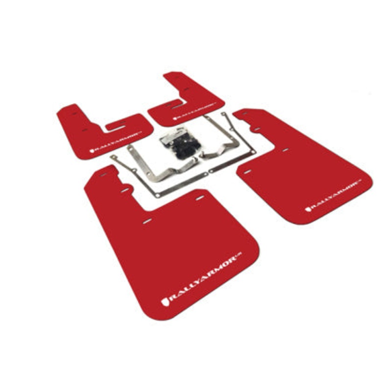 Rally Armor 2015+ VW Jetta UR Red Mud Flap w/ White Logo