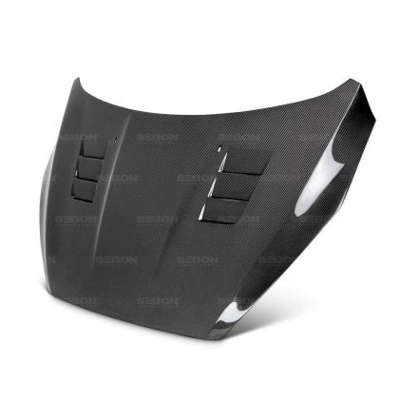 Seibon 15-18 Ford Focus TS-Style Gloss Finish Carbon Fiber Hood