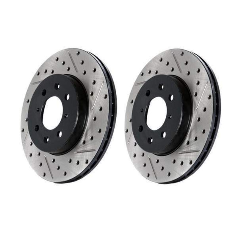 StopTech Sport Drilled/Slotted Cryo Treated Rotors – Rear Pair – Audi A3/GTI/GLI
