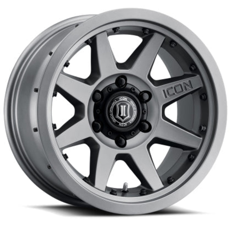 ICON Rebound Pro 17×8.5 6×5.5 25mm Offset 5.75in BS 95.1mm Bore Titanium Wheel