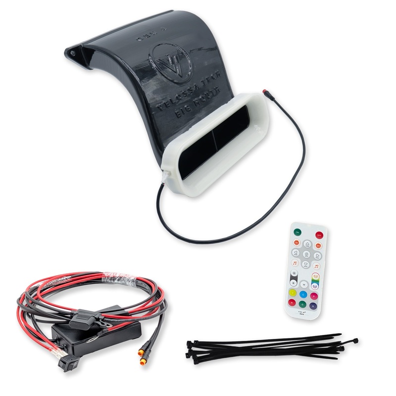 Velossa Tech 2022+ Hyundai Elantra N BIG MOUTH “LIT KIT” Ram Air Intake Snorkel Black Asymmetric Hexagonal