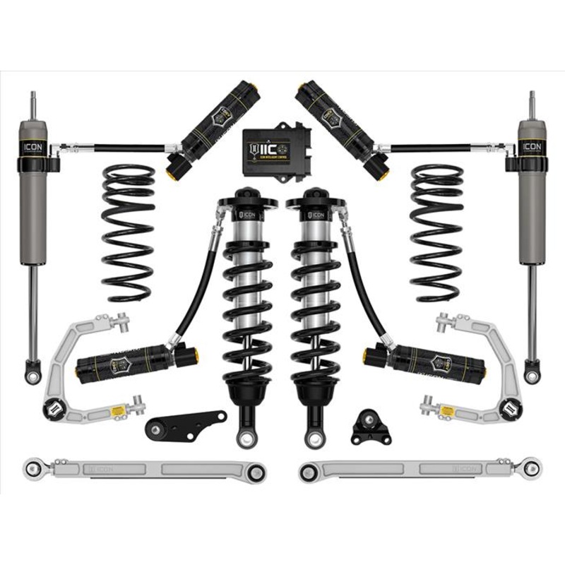 ICON 2024+ Toyota Tacoma 1.25in-3in Stage 10 Suspension System Billet w/ Triple Rate Spring