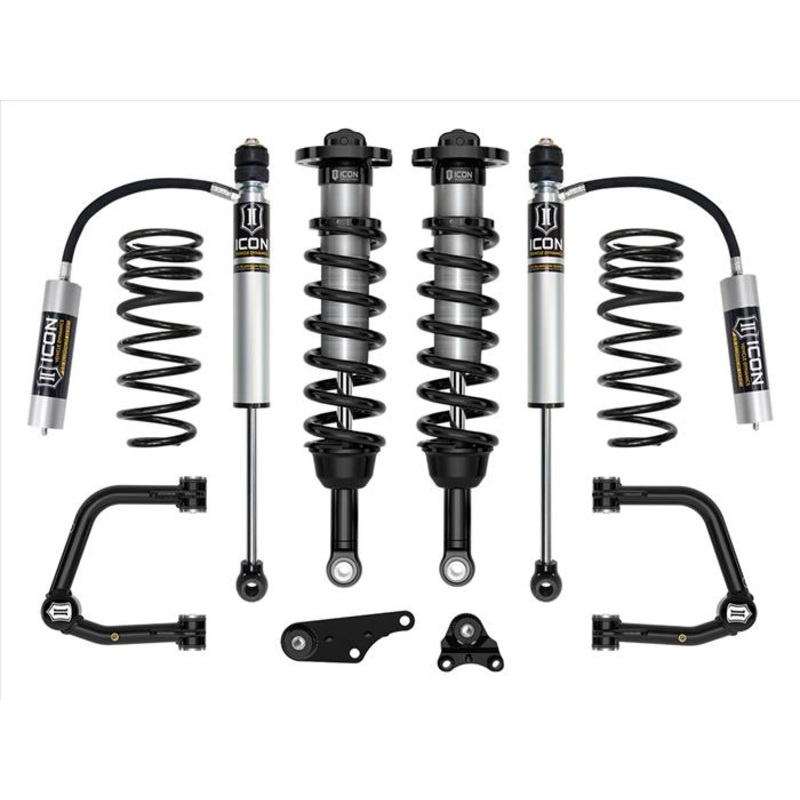 ICON 2024+ Toyota Tacoma 1.25in-3in Stage 3 Suspension System Tubular w/ Triple Rate Spring