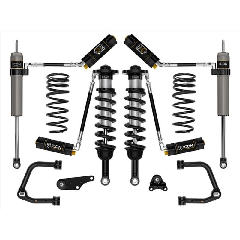 ICON 2024+ Toyota Tacoma 1.25in-3in Stage 5 Suspension System Tubular w/ Triple Rate Spring