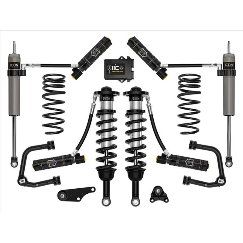 ICON 2024+ Toyota Tacoma 1.25in-3in Stage 6 Suspension System Tubular w/ Triple Rate Spring