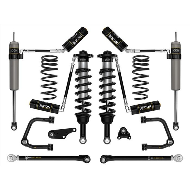 ICON 2024+ Toyota Tacoma 1.25in-3in Stage 7 Suspension System Tubular w/ Triple Rate Spring