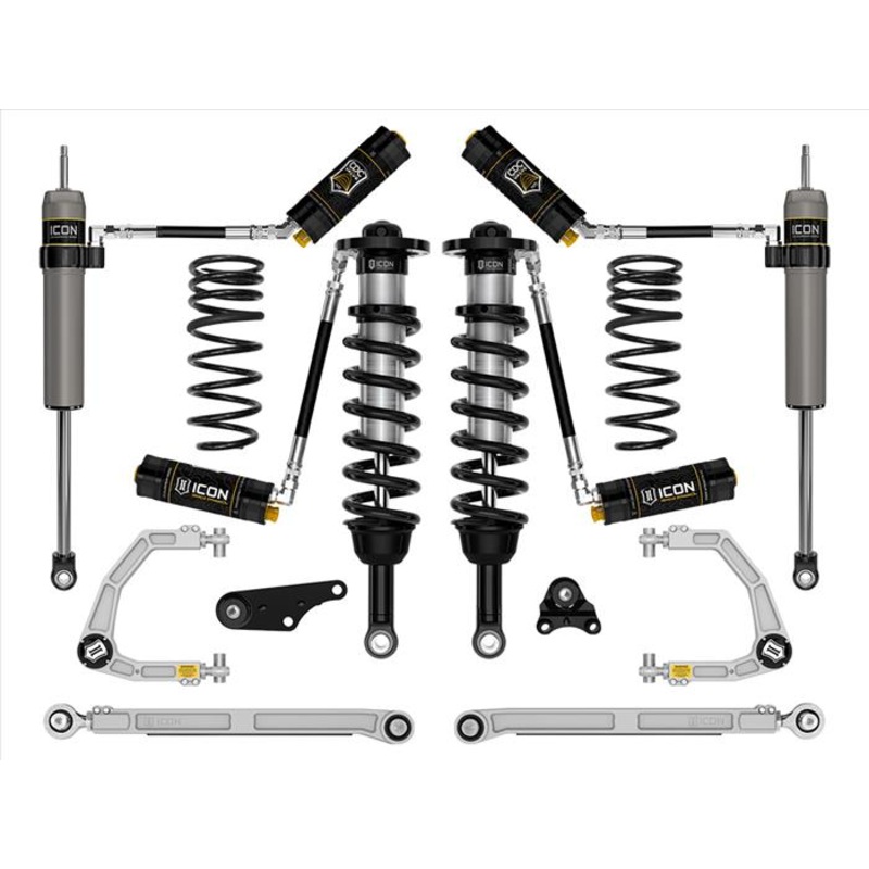 ICON 2024+ Toyota Tacoma 1.25in-3in Stage 8 Suspension System Billet w/ Triple Rate Spring