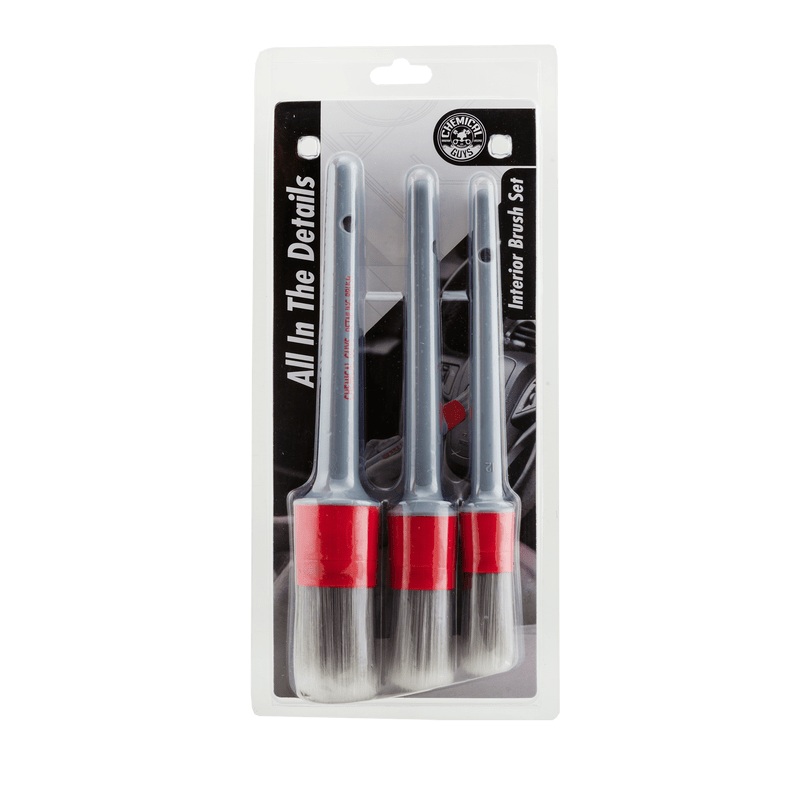 Chemical Guys Interior Detailing Brushes – 3 Pack