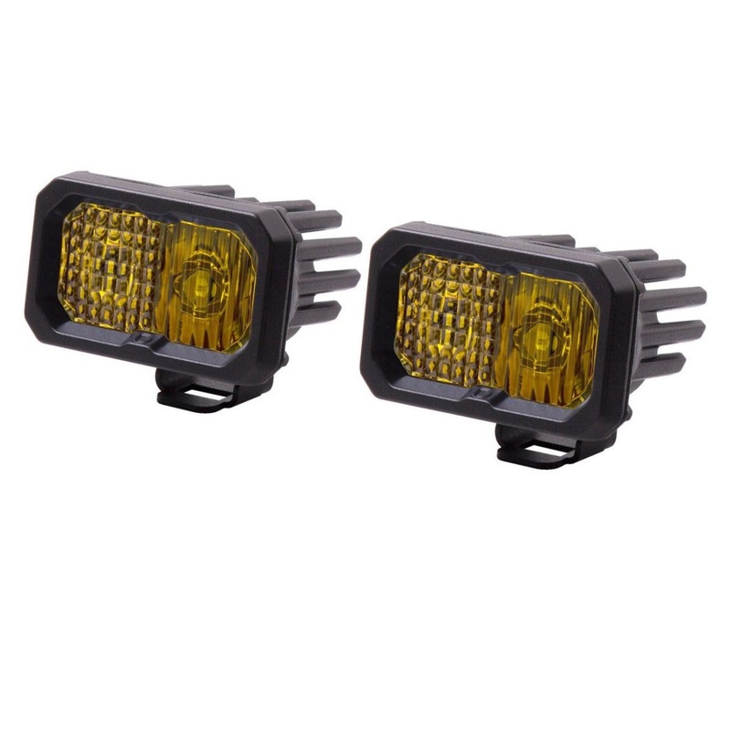 Diode Dynamics 2021+ Ford Bronco SSC2 Ditch Light Kit- Yellow Sport Aux Switch Harness