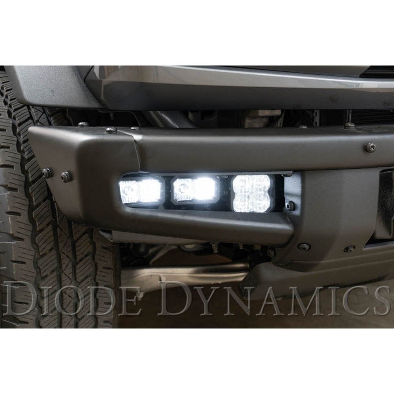 Diode Dynamics 2021 Ford Bronco (W/Steel Bumper) Fog Light Pocket Kit – Max White