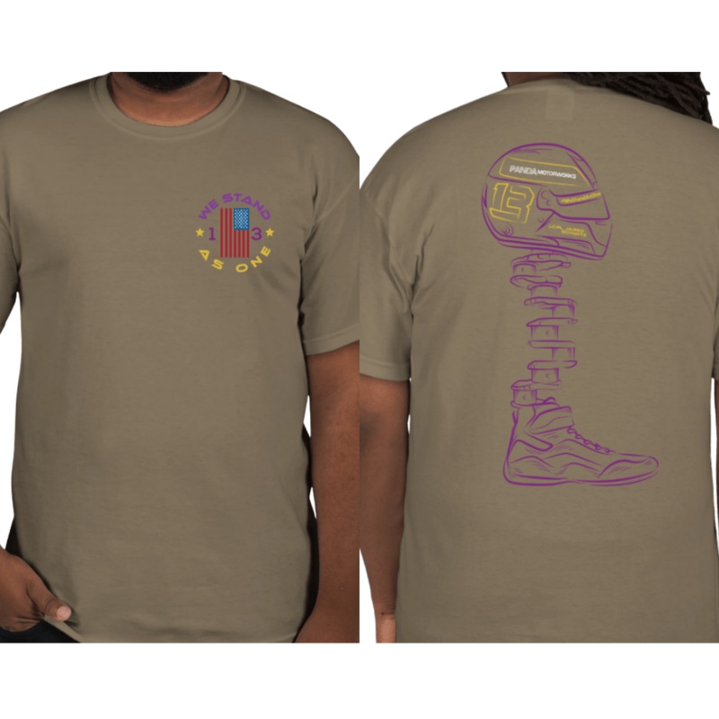 We Stand As One Memorial T-Shirt Sand Dust Small