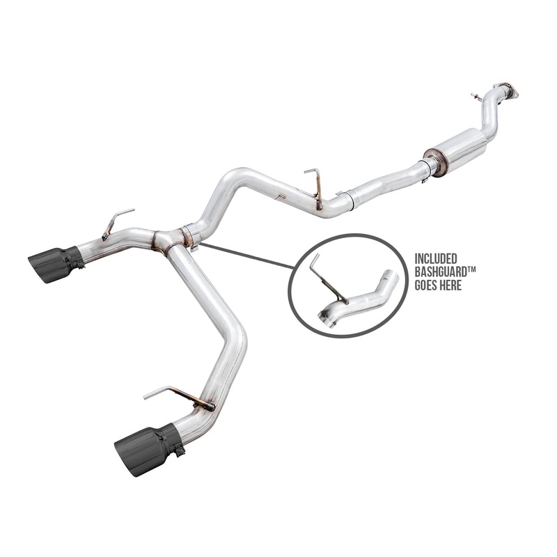 AWE Tuning 2021+ Ford Bronco 0FG Exhaust Suite Single Diamond Black