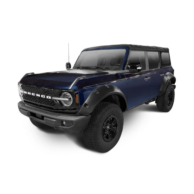 Bushwacker 2021+ Ford Bronco 4-Door Pocket Style Flares 4pc – Black