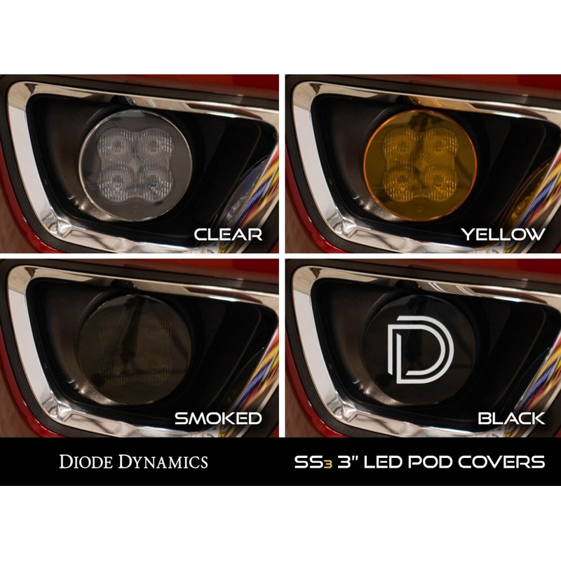 SS3 LED Pod Cover Standard Black w/ Logo