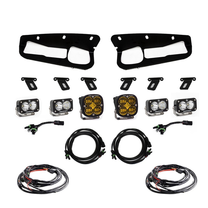 Baja Designs 2021+ Ford Bronco Amber SAE Fog Pocket Kit