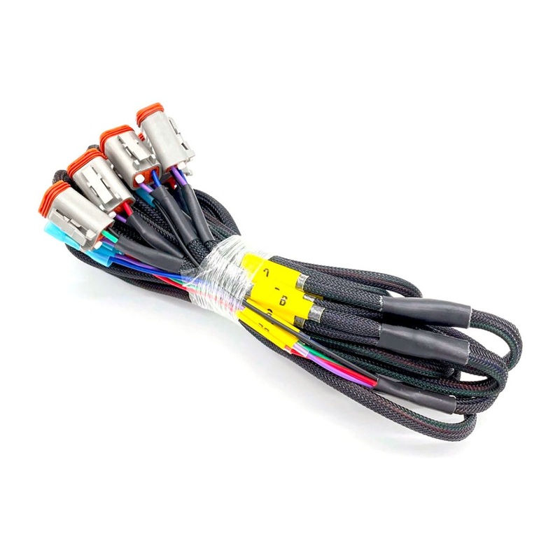 CrystaLux Triple Fog Light Wiring Harness, 6x DT 4-Pin Connectors (Diode Dynamics)
