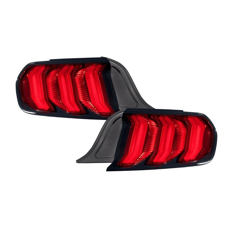 2015-2022 FORD MUSTANG LED TAIL LIGHTS (PAIR) Red