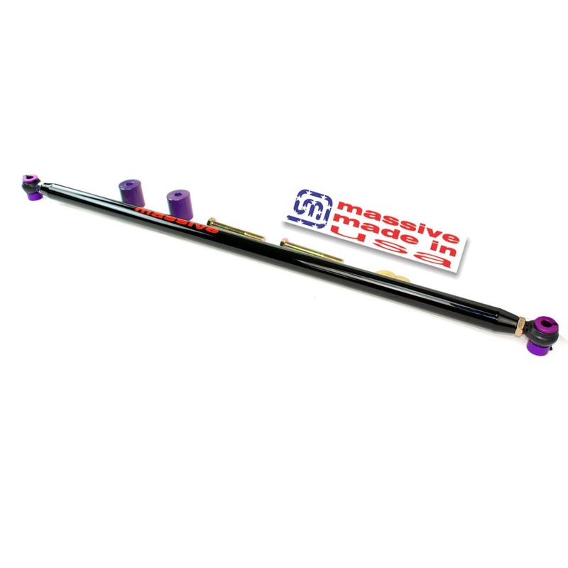 Massive Speed System Badwater Adjustable Panhard Bar w/ Billet Relocate – 21+ Bronco Super Gloss Black