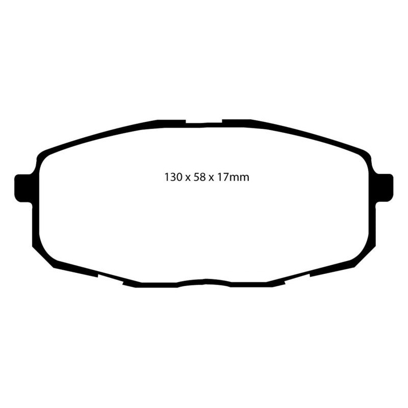 EBC 09-12 Hyundai Elantra 2.0 Touring Greenstuff Front Brake Pads