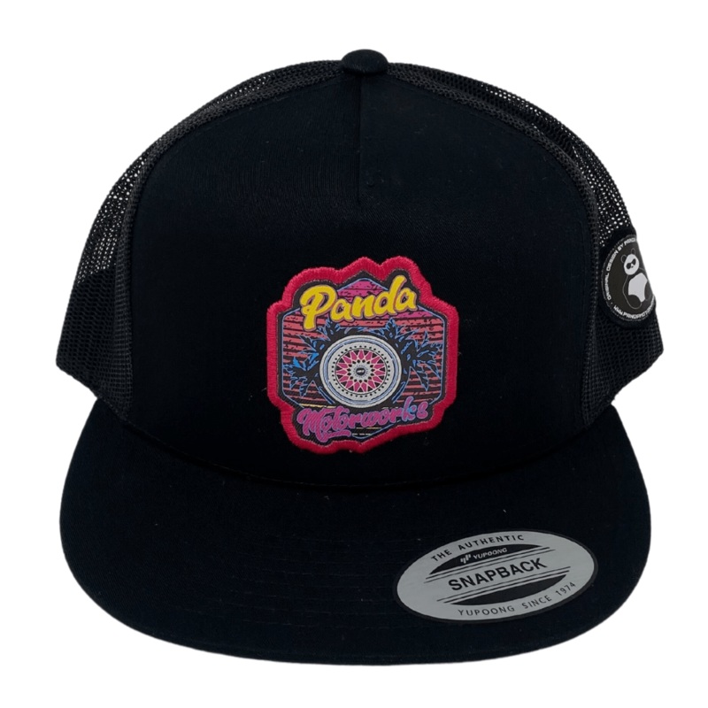 Panda Motorworks Neon Summer Patch Snapback Hat