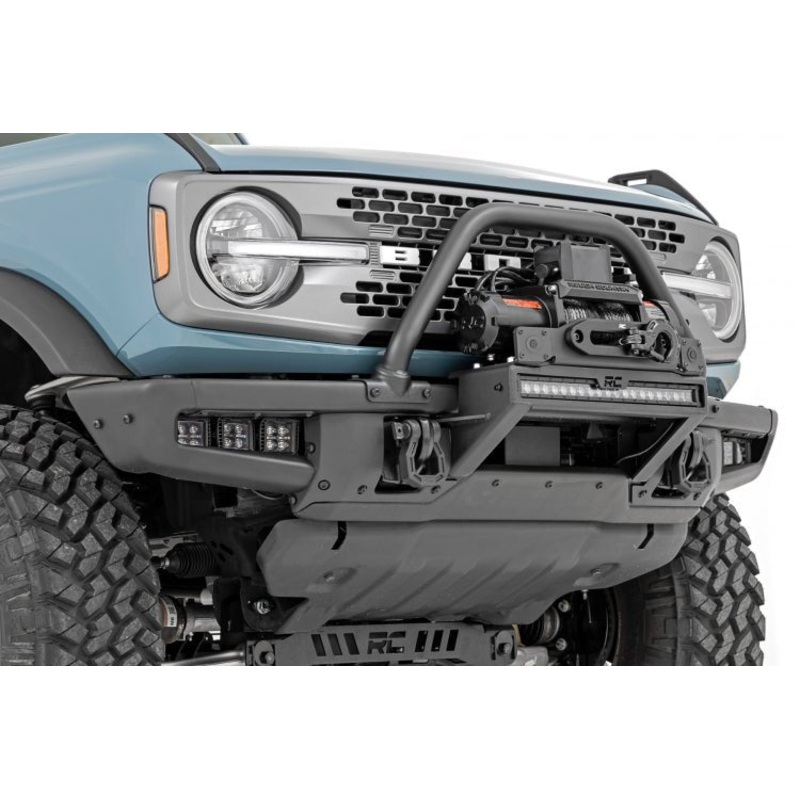 Rough Country 21+ Bronco Winch Mount – Fits OE Modular Bumper No No