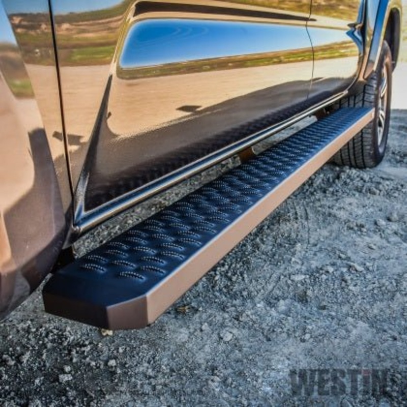 Westin 2022 Nissan Frontier Crew Cab & King Cab Running Board Westin Grate Steps – Textured Black Kit