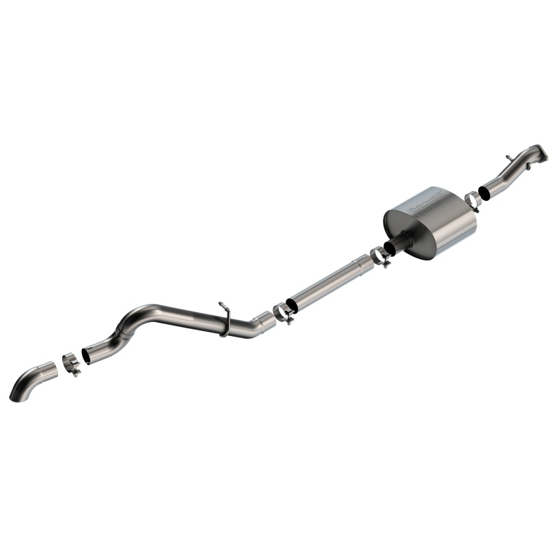 Borla 21-22 Ford Bronco 2.7L 2DR/4DR T-304 Stainless Steel Cat-Back S-Type Exhaust – Brushed
