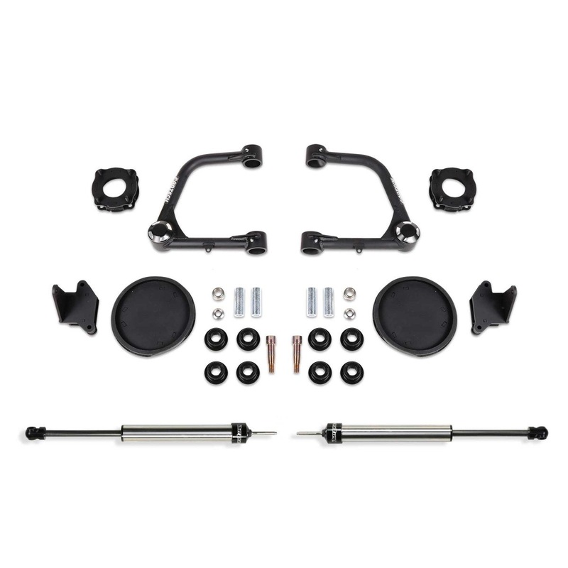 Fabtech 2022 Toyota Tundra 4WD 3 UNIBALL UCA LIFT KIT  FRONT SHOCK SPACERS & REAR COIL SPRING SPACERS W/REAR DIRT LOGIC 2.25 SHOCKS