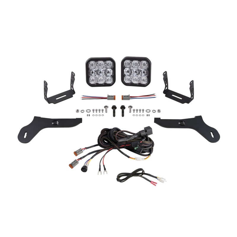 Ford Raptor SS5 Bumper LED Pod Light Kit Sport Combo White