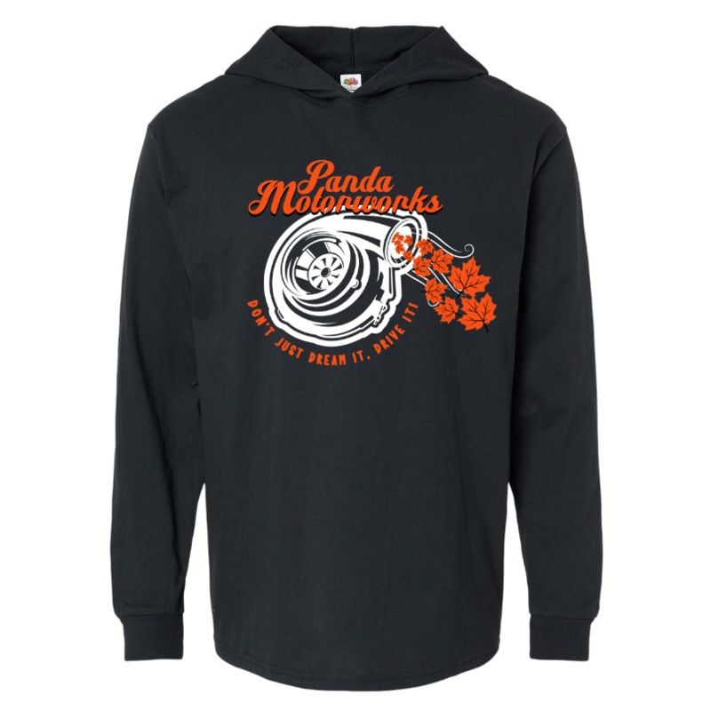 Panda Motorworks Autumn Long Sleeve Hooded T-Shirt Small