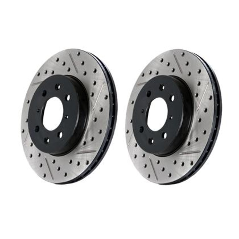 StopTech Rear Slotted & Drilled Sport Brake Rotor Left