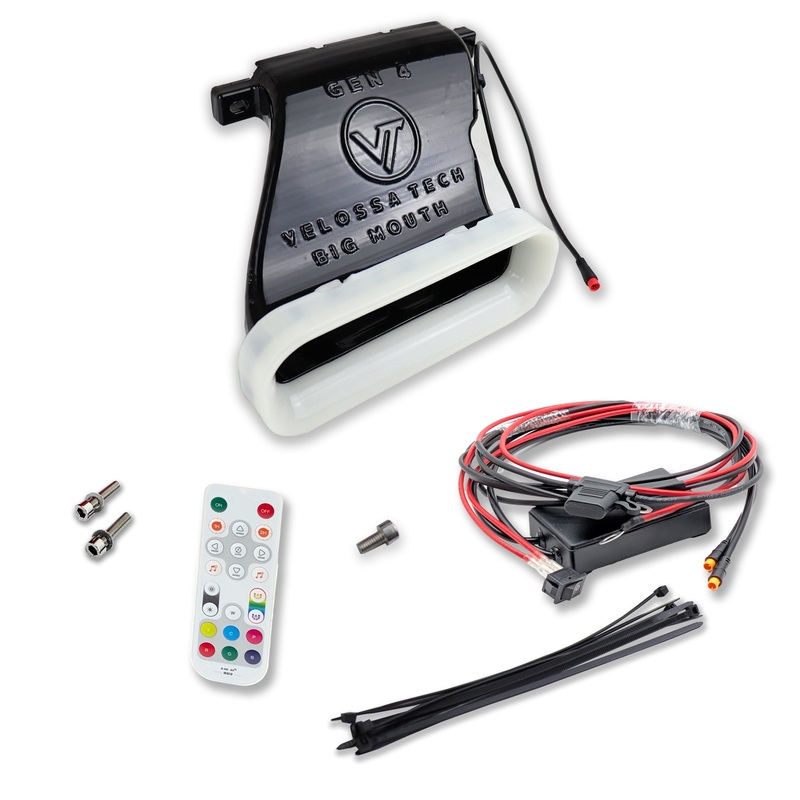 Velossa Tech 2019-2022+ Kia Forte GT/EX/LXS BIG MOUTH “LIT KIT” Ram Air Intake Snorkel Black Asymmetric Hexagonal