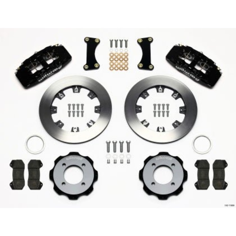 Wilwood Dynapro 6 Front Hat Kit 12.19in 2011-2019 Fiesta Black