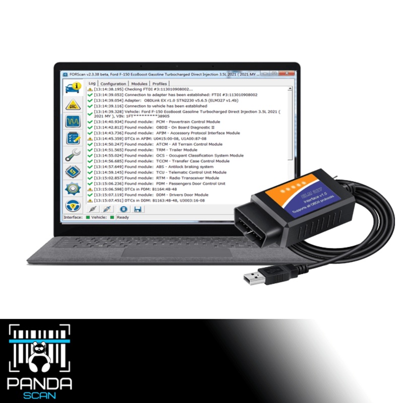 PandaScan Remote OBD2 Configuration Service – 21+ Ford Bronco No (Default 3 Edits) N/A