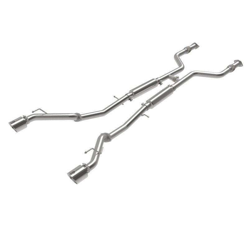 Takeda 2-1/2 IN 304 Stainless Steel Cat-Back Exhaust System Polished Tips