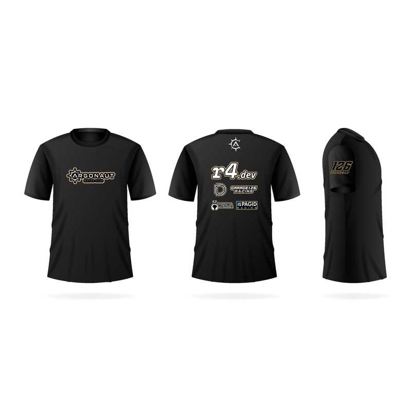 2025 Garage 126 Team T-Shirt  Argonaut Motor Club Small