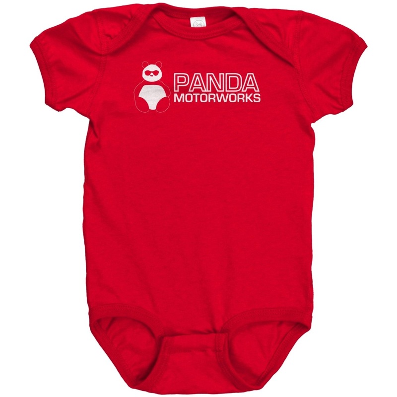 Panda Motorworks Infant Onesie Red NB